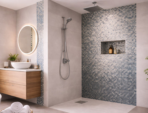 Kreative Mosaikverlegung und Akzente