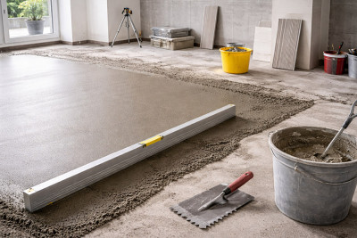 Estricharbeiten – die Grundlage für perfekte Fliesenbeläge