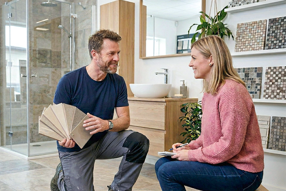 Maßgeschneiderte Fliesenlösungen für Bad & Wohnräume